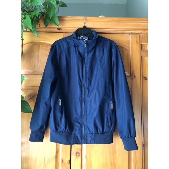 Vogue Dress Waterproof Men’s Jacket Navy Blue Color Sz